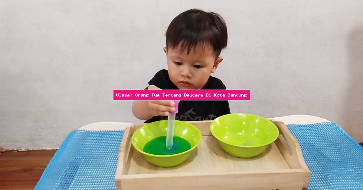 Ulasan Orang Tua Tentang Daycare Di Kota Bandung