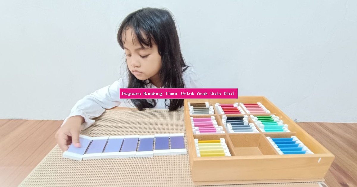 Daycare Bandung Timur Untuk Anak Usia Dini