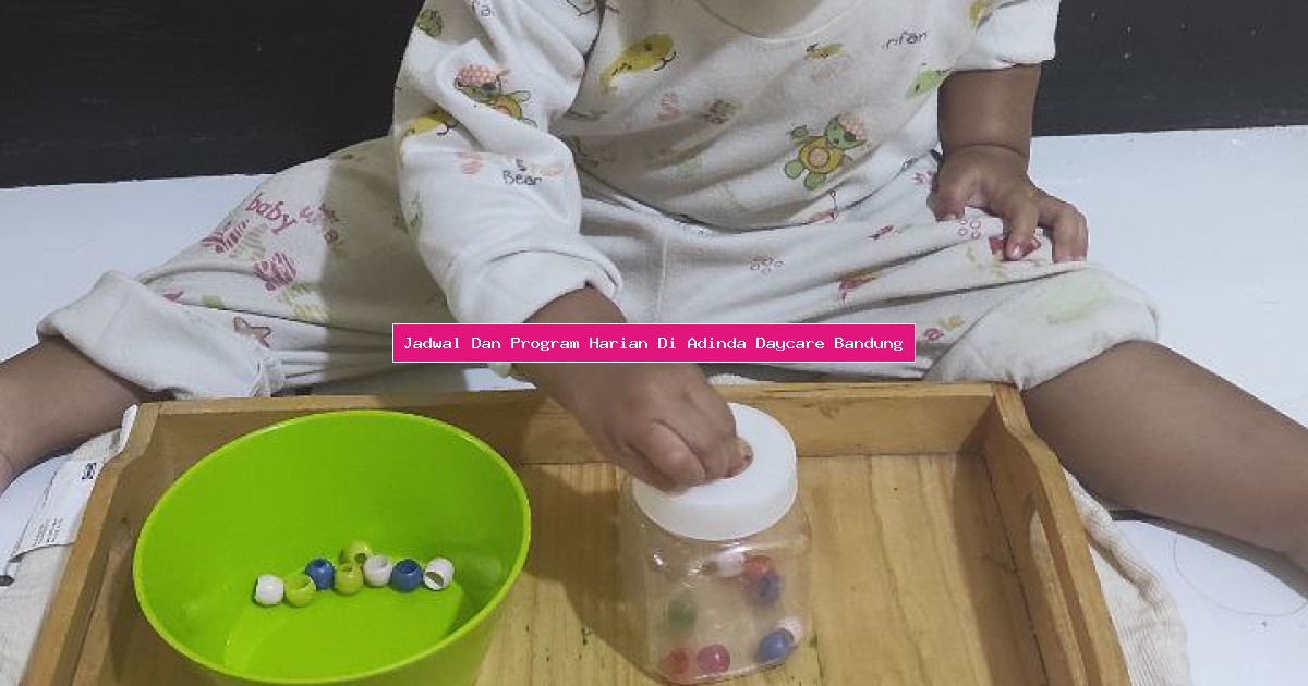 Jadwal Dan Program Harian Di Adinda Daycare Bandung