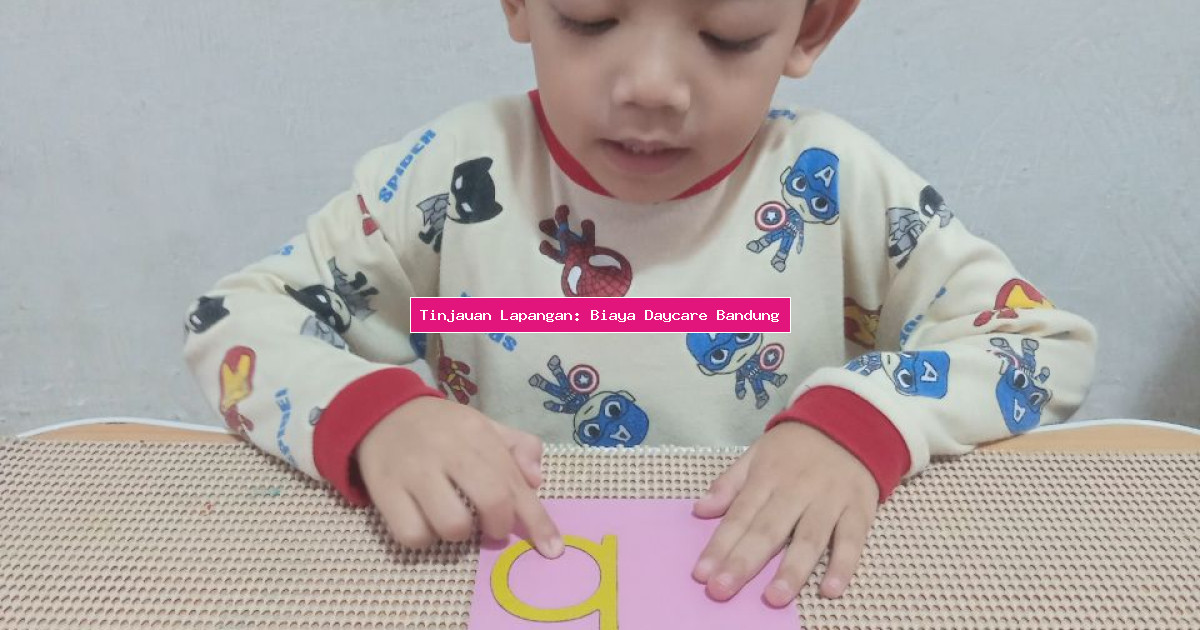 Tinjauan Lapangan: Biaya Daycare Bandung