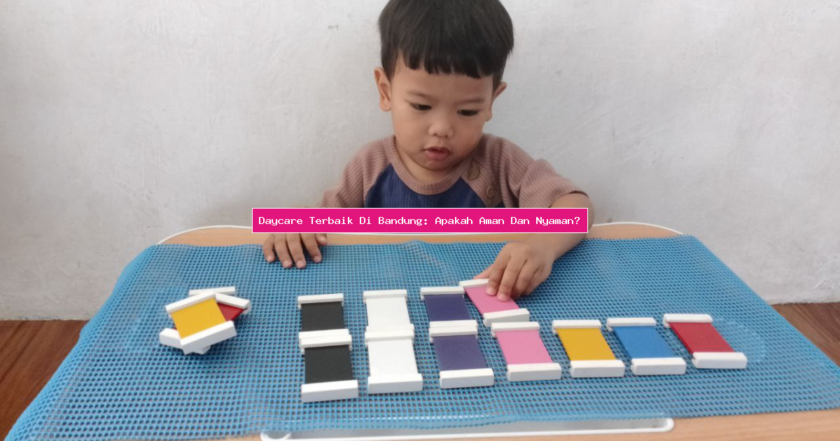 Daycare Terbaik Di Bandung: Apakah Aman Dan Nyaman?