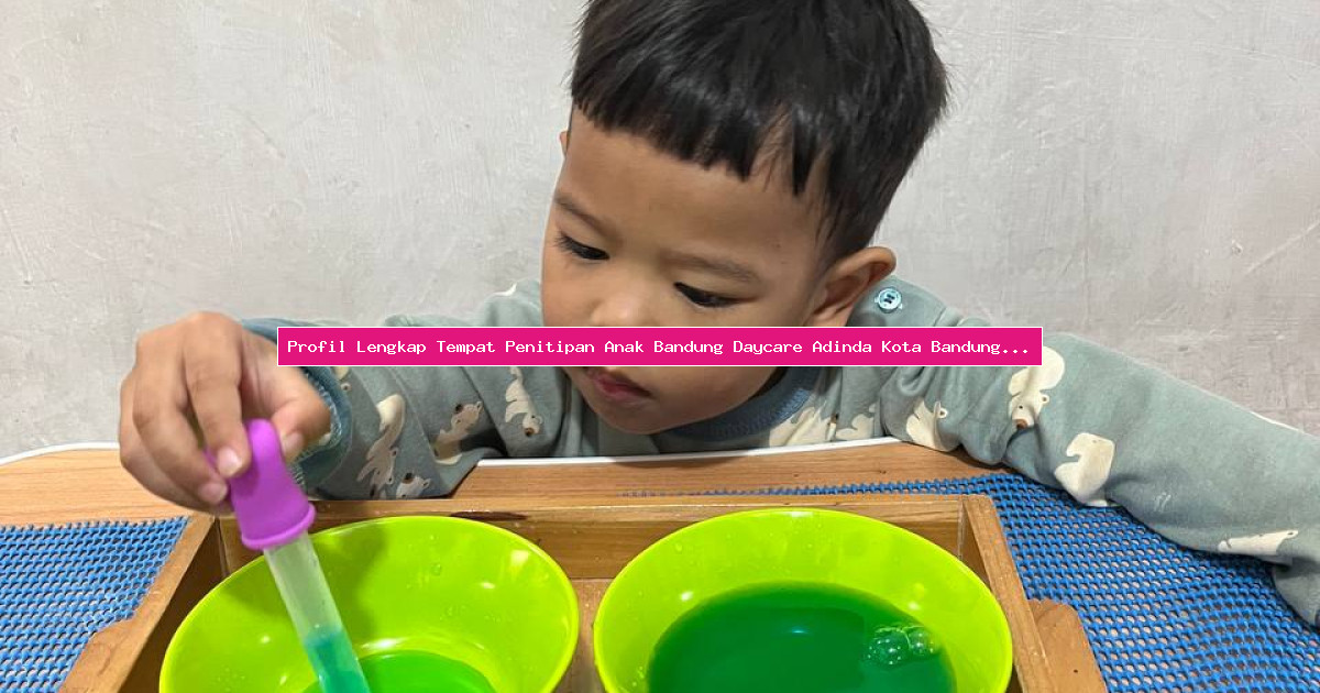 Profil Lengkap Tempat Penitipan Anak Bandung Daycare Adinda Kota Bandung Jawa Barat