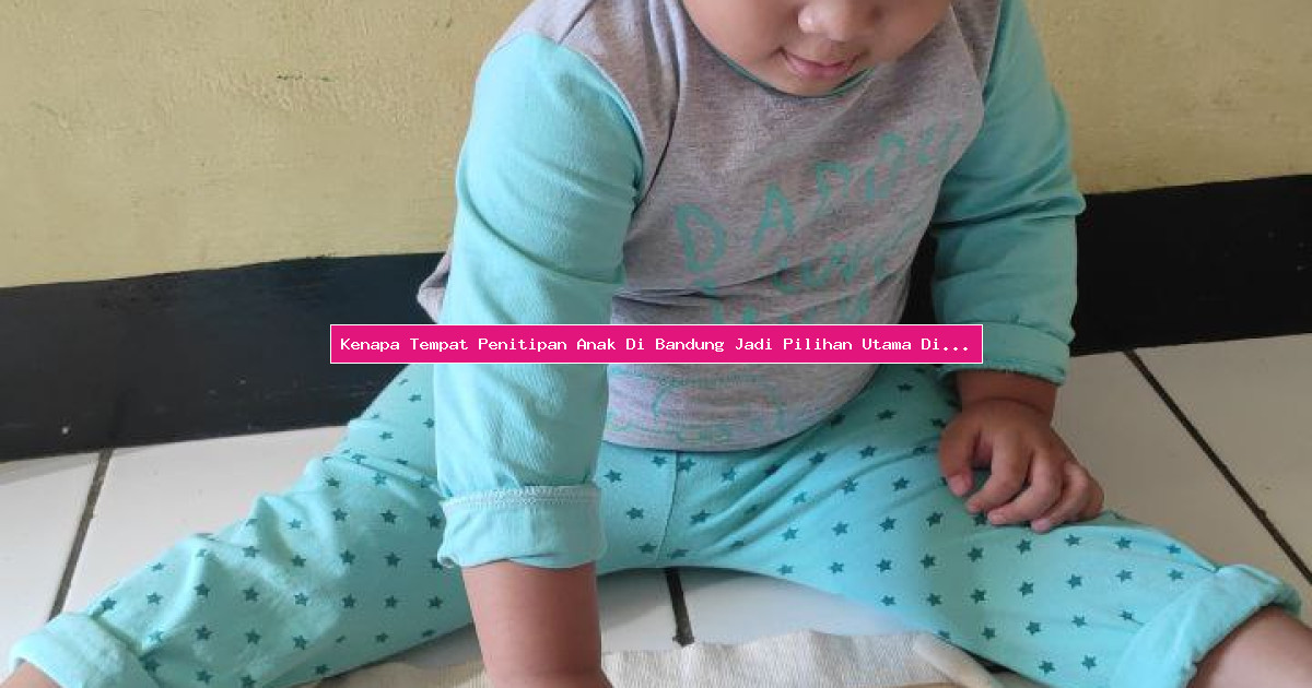 Kenapa Tempat Penitipan Anak Di Bandung Jadi Pilihan Utama Di Bandung?