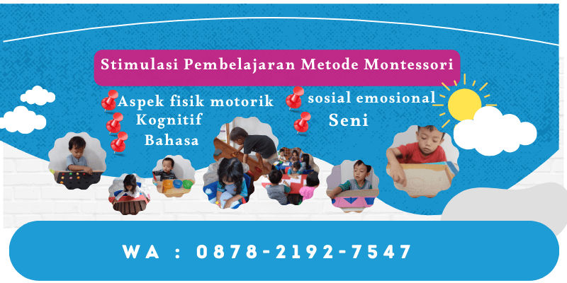 stimulasi pembelajaran metode montessori
